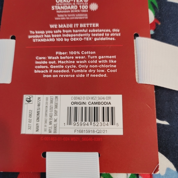 NWT Wondershop Baby Holiday Gnome Print Footed Pajama Navy Size 3-6M - Picture 7 of 8